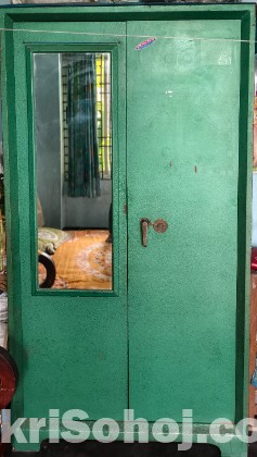 Steel cupboard.